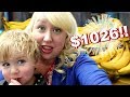 WE'RE GOING BANANAS 🍌LARGE FAMILY GROCERY HAUL COSTCO + WALMART