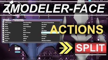 ZBrush - ZModeler Polygon(Actions) - "Split"