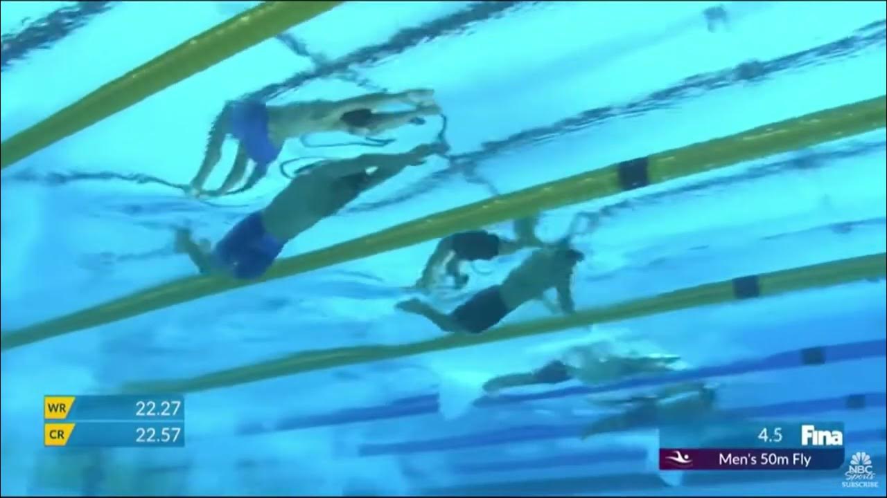 Caeleb Dressel 22.35 50 Fly Underwater Cam In Slow Motion YouTube