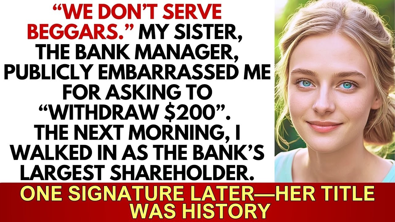 “We Don’t Serve Beggars”—My Sister Mocked Me Over $200  I Returned With Full Control Of Her Job