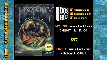DOSBox ECE: Comparison between MT-32 and OPL3 emulation in "The Viking Child"