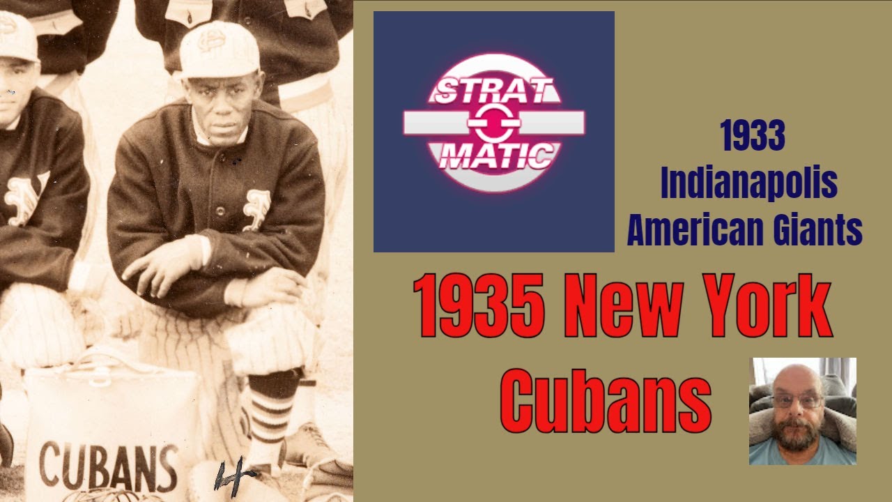 Strat-O-Matic (Basic) Negro League Game: Indianapolis Giants vs. New York Cubans