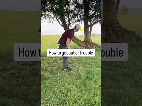 How to escape from trouble in golf #golfer #golf #golfing #golfswing #golftips #golflessons