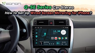 How to Set Up Wired Screen Mirroring for iPhone? | Eonon QSE Series Car Stereo