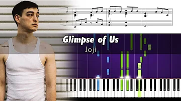 Joji - Glimpse of Us (Piano Version) - Piano Tutorial