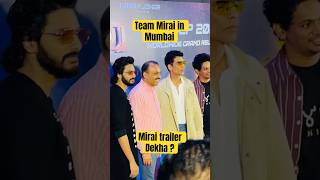 Mirai Movie Teja Sajja, Karthik Gattamneni, Karan Johar, T G Vishwa Prasad - Mirai Movie Press Meet