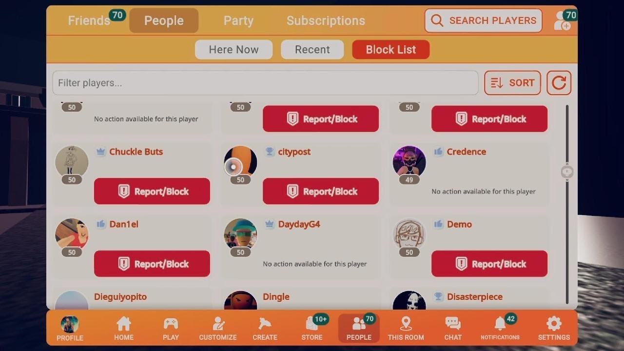 Rec Room Eleanor  Blocked me  proof