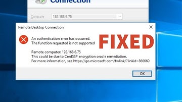This could be due to CredSSP encryption oracle remediation