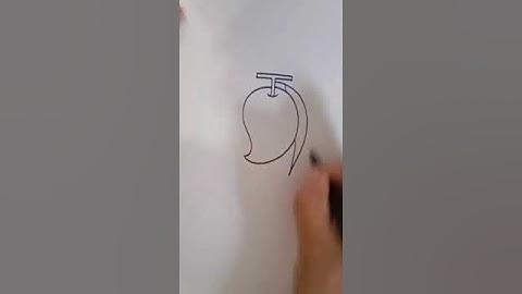 How to draw mango step by step| Easy mango drawing #mangodrawing #mango #drawing #easydrawing