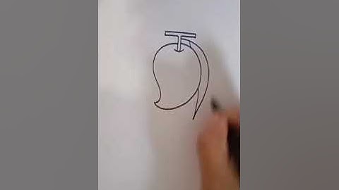 How to draw mango step by step| Easy mango drawing #mangodrawing #mango #drawing #easydrawing