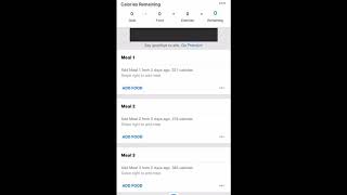PLT MyFitnessPal Entry Process