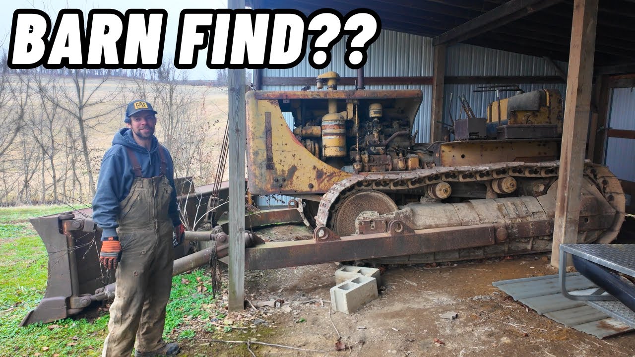 Заведётся ли?? | Найденный в сарае Caterpillar D8