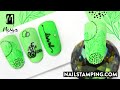 🍋🍹Vivid, fresh, green nail art with cheerful motifs (nailstamping.com)