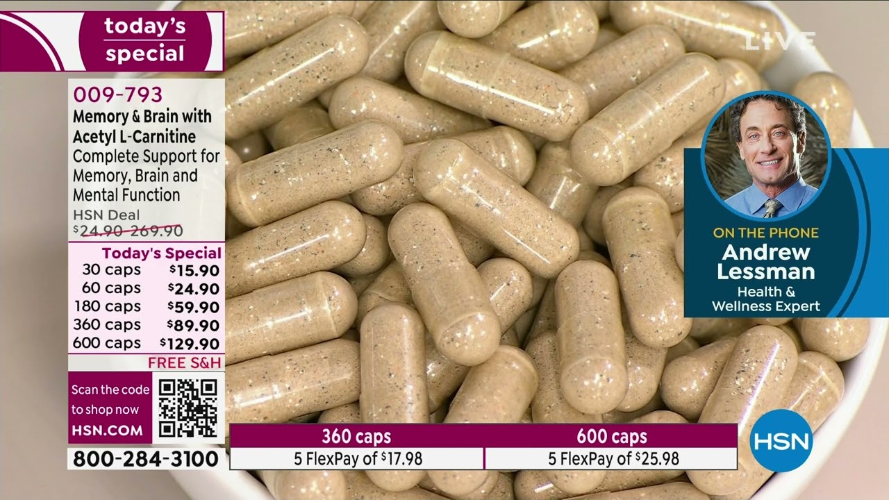 hsn acetil l-carnitina 500mg product info and reviews Memory and Brain with Acetyl LCarnitine 30 Capsules