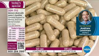 Memory and Brain with Acetyl LCarnitine  30 Capsules