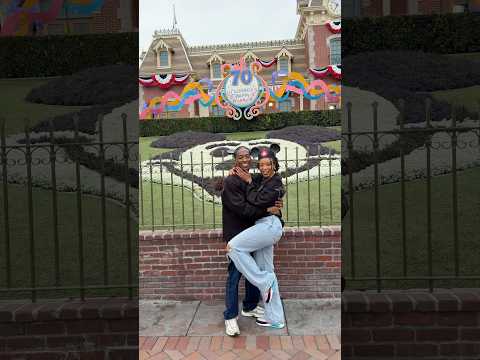 First time at Disneyland together 🥰 share more? #disney #couple #juneteenth hosted by @DisneyParks