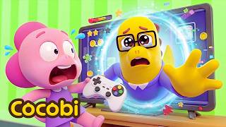 Daddy's Trapped Inside the Game! Escape Now! + More Fun Songs for Kids | Cocobi