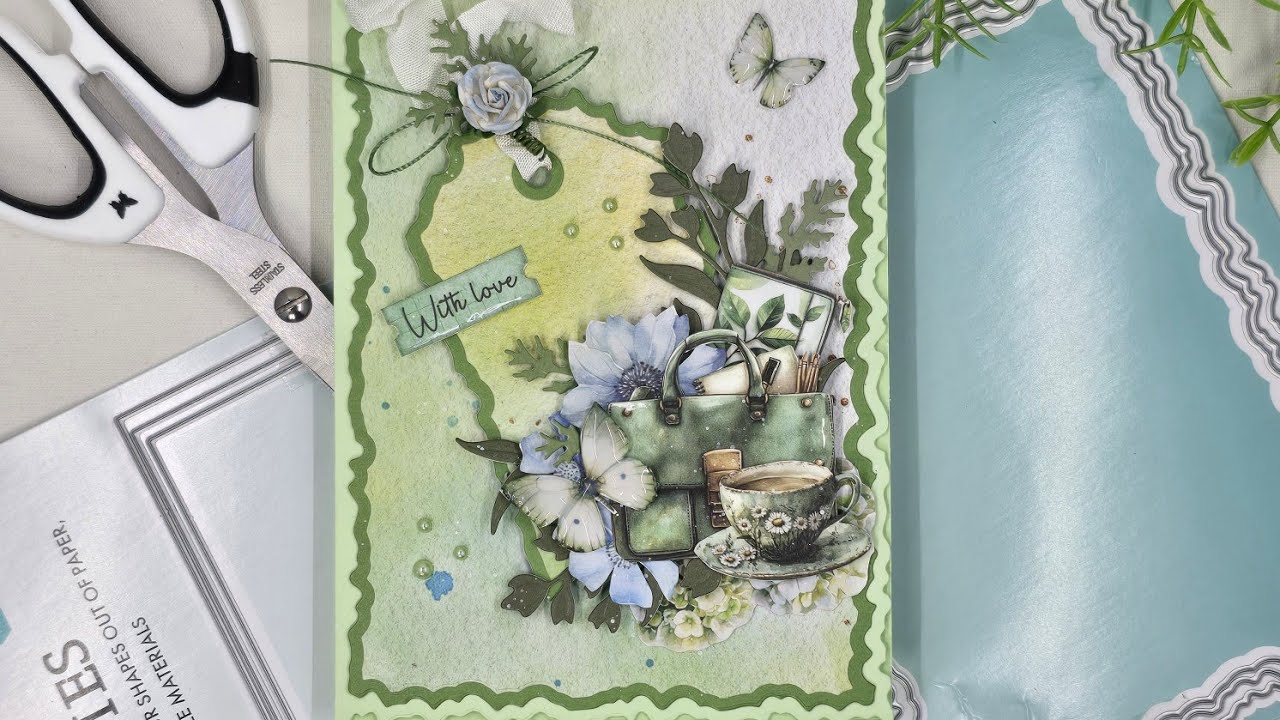 Quick card with SL-ES-CD1085 and unboxing new cutting dies from Studiolight.