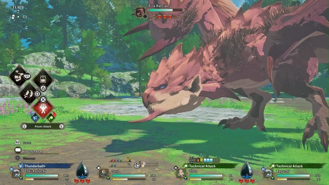 Pink Rathian Boss Fight Monster Hunter Stories 3