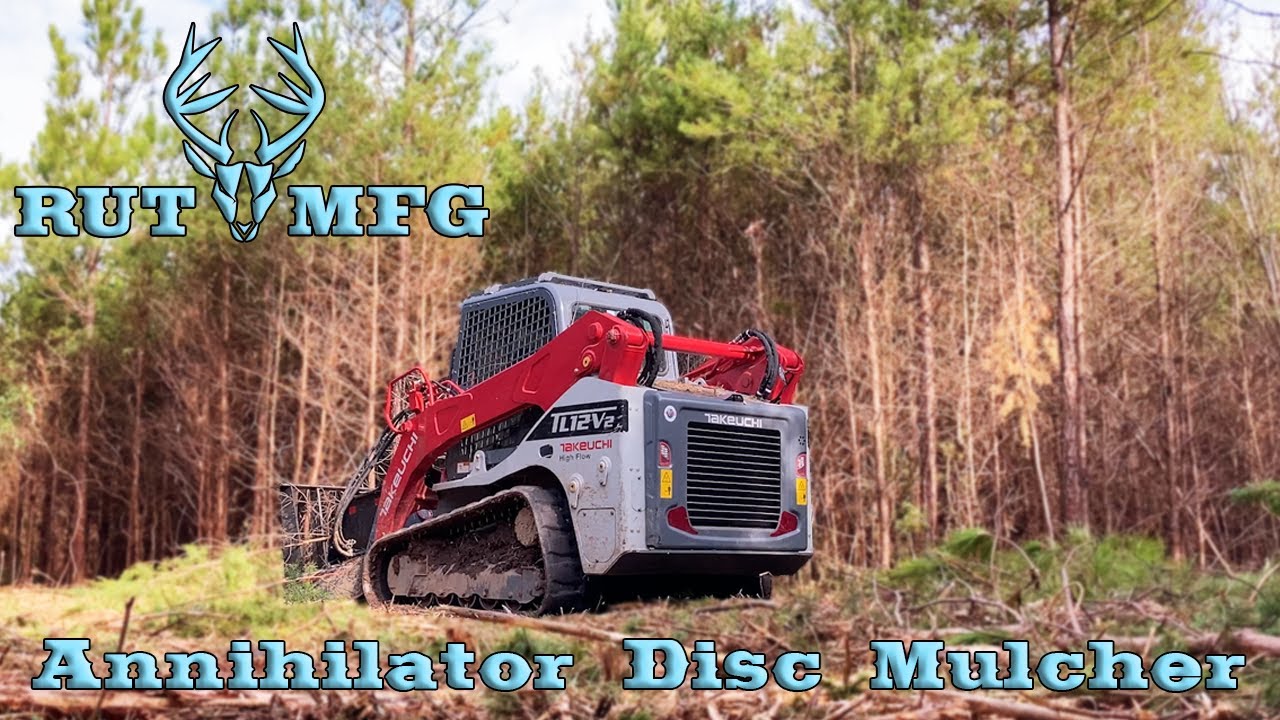 Rut MFG Annihilator Disc Mulcher in Action: Transforming Hunting Land