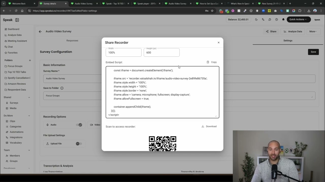 NEW Survey Feature: Auto QR Codes & Website Embedding! 