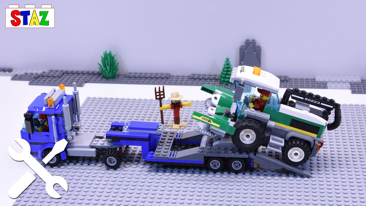 Harvester Transport LEGO 60223 speed build and review AFOL - STAZ