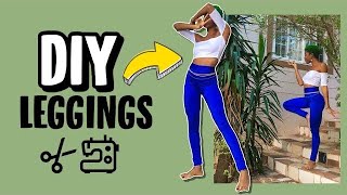 DIY Leggings: How to SEW Leggings From Scratch With A Sewing Pattern | For Kids & Adults 🔆