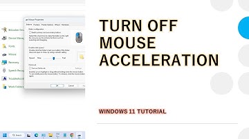 How to Turn Off Mouse Acceleration Windows 11
