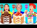 أنا مقابل جدتي في تحدي تحضير الطعام | أفكار طعام مضحكة Crazy DO