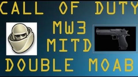 MW3: MITD DOUBLE MOAB ON RESISTANCE!!!