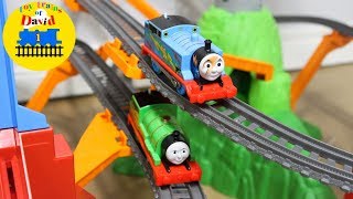 Double SKY HIGH BRIDGE JUMP SET! THOMAS AND FRIENDS THE GREAT RACE #248 Biggest TrackMaster Set