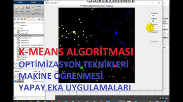 K means algoritması ile sınıflandırma yapılması (Matlab ortamında kodlanmıştır)