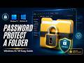Password Protect and Lock a Folder in Windows 11/10 – Easy Guide