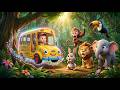 El Autobús Escolar Mágico para Animales 🚌🦁 Canciones Infantiles y Rimas para Niños y Bebés Aprender