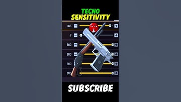 Tecno Free Fire Sensitivity Settings || Free Fire Headshot Setting 2025 || FF Sensitivity Settings