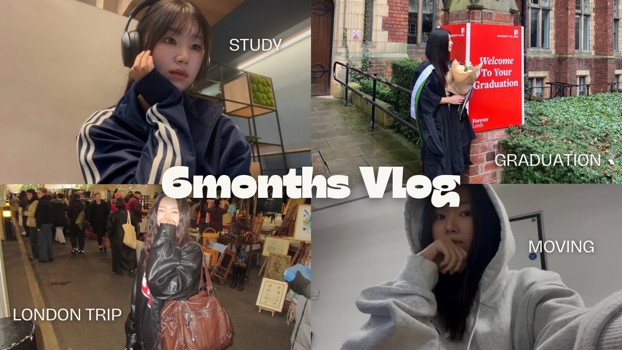 영국 석사생 반년 vlog | 논문 끝, 졸업, 두 번의 이사