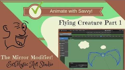 2D Animation - Grease Pencil Blender 2.8 Tutorial - A Flying Creature  Part 1 - Animate with Savvy!