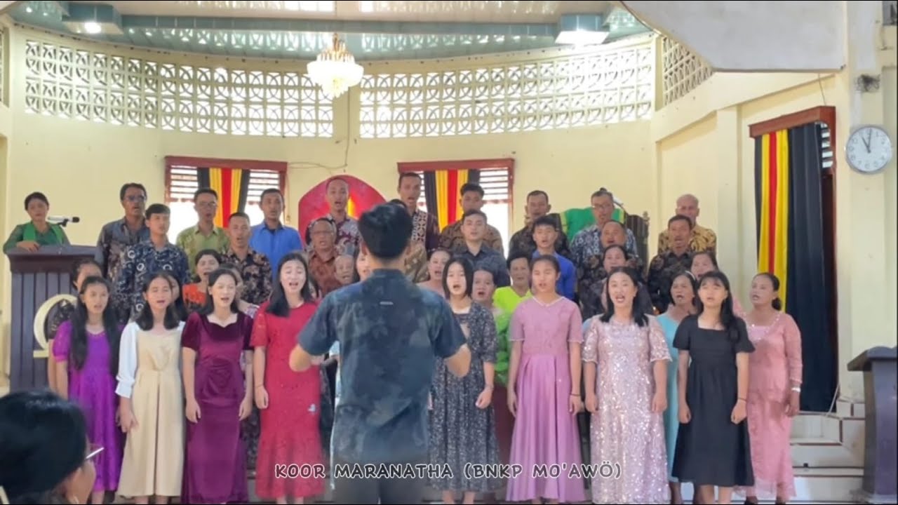 KOOR MARANATHA (BNKP Jemaat MO'AWÖ) - Lagu Rohani Bahasa Nias - LOWALANGI ZAMÖFÖ'Ö - Mixed Choir