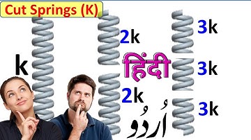 When a spring is cut into half what is the new spring constant of each part || Study With Me