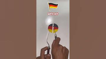 Satisfying Color Mixing! Turning Germany Flag Colors. #satisfying #colormixing