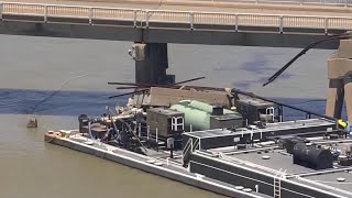 Fuel barge crashes into Galveston bridge, causing ‘major disruption’ in road, water traffic