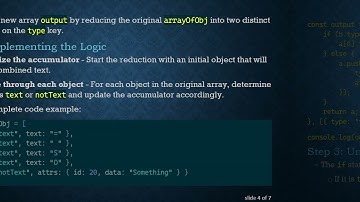How to Combine Objects in an Array Dynamically Based on Type