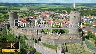 Burg Münzenberg - Luftaufnahme Mit Drohne Aerial Shots From Münzenberg Castle With Drone 4K