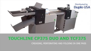 CP375 DUOTF Touchline - Creasing, Perforating & Folding | Duplo USA