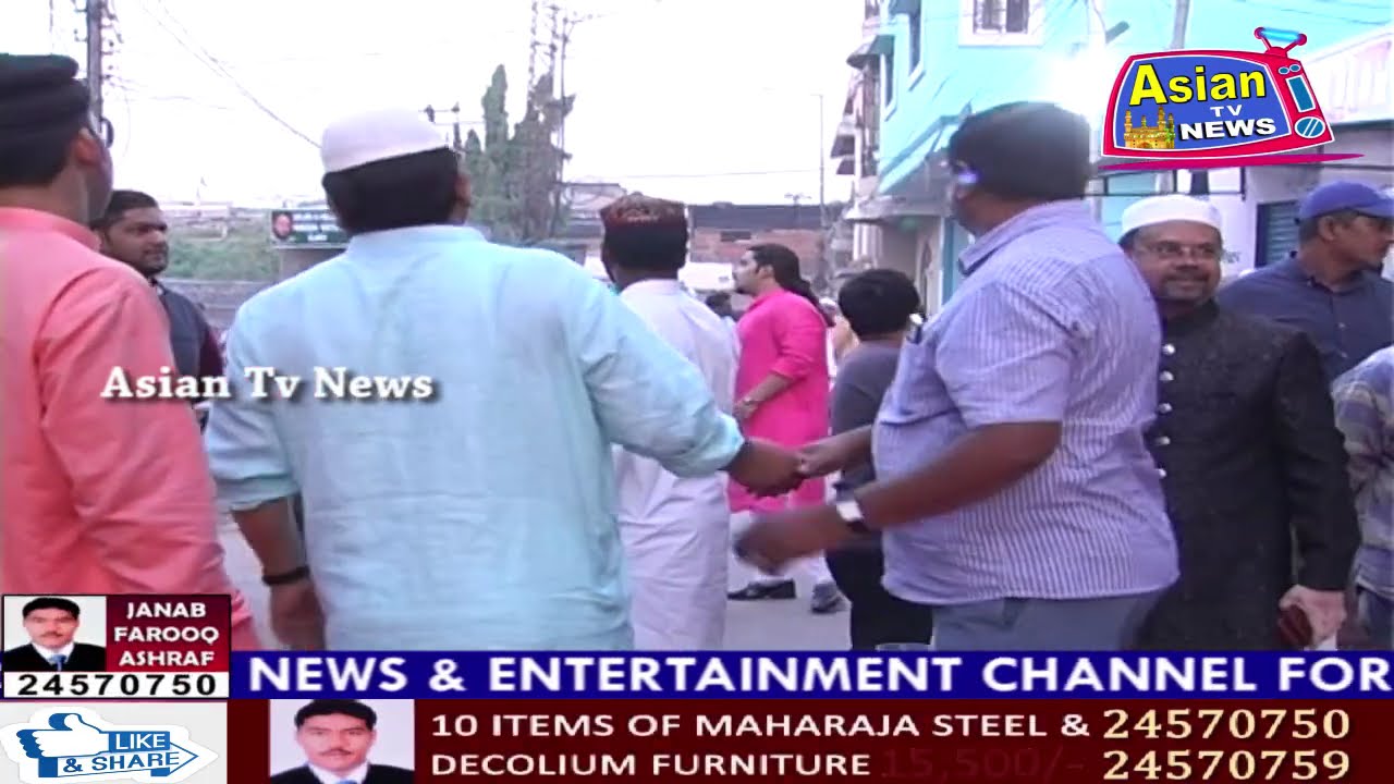 AIMIM WORKER ABRAR AHMED & OLD CITY CABLE OPERATOR PRESIDENT MUKHTAR AHMED HOSTED IFTAR PARTY.