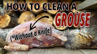 How To Clean a Grouse *WITHOUT A KNIFE*