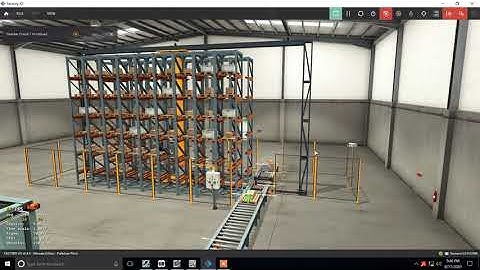 FACTORY IO - RETRIEVE ITEMS FROM THE RACKS ( AUTOMATED WAREHOUSE )