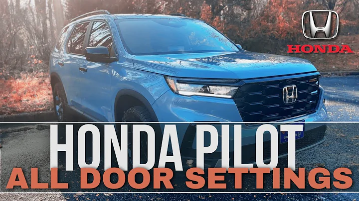 2023-2025 Honda Pilot: DOOR SETTINGS YOU CAN'T MISS