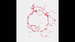 Noise walk starting from a circle. Draw by openFrameworks