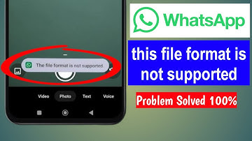 How to Fix ‘The File Format is Not Supported.’ Problem in WhatsApp Status